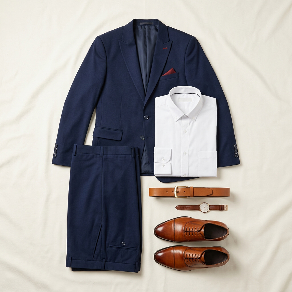 Outfit flat lay: an AI-generated example